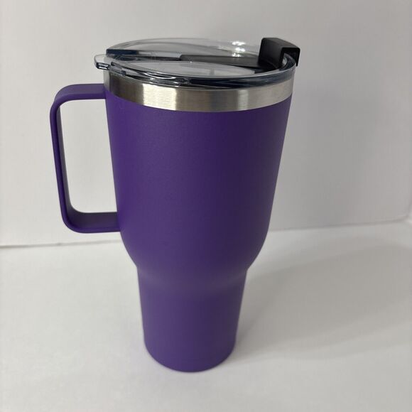 mininoo 40 oz Tumbler with Handle.Insulated Tumbler. Purple - Picture 6 of 15